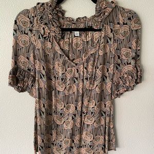 Anthropologie top with cute detailing